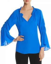 Kobi Halperin Carolina Bell-Sleeve Silk Blouse Women - Bloomingdale s at Bloomingdales